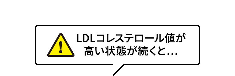 LDLコレステロール値が高い状態が続くと…