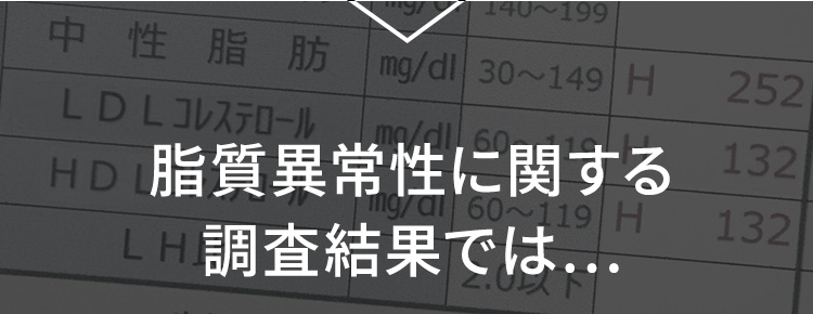 脂質異常性に関する調査結果では…