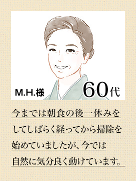 M.H. 様 60代